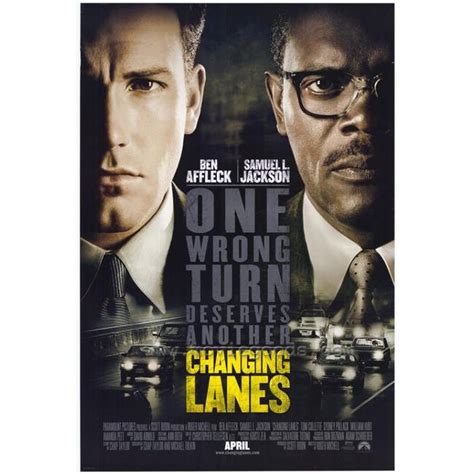 Changing Lanes Movie Poster - 27 x 40 in. - Walmart.com