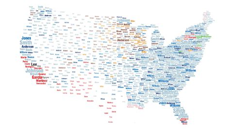 Interactive map reveals the most common surnames in the U.S.