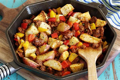 Roasted Potatoes Spicy Chorizo Skillet | Paleo Newbie