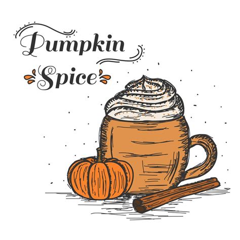 Download Pumpkin Spiced Latte Vector for free | Pumpkin spice, Pumpkin vector, Thanksgiving ...