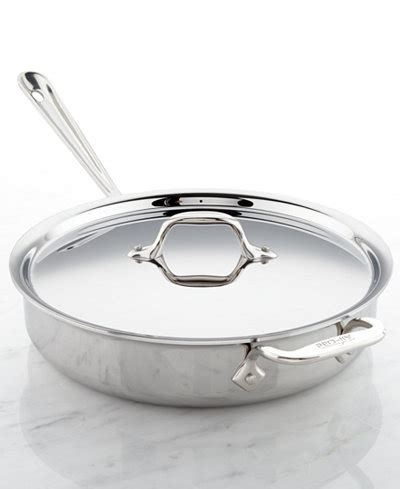 All-Clad d3 Armor Stainless Steel 3-Qt. Sauté Pan with Lid - Cookware ...