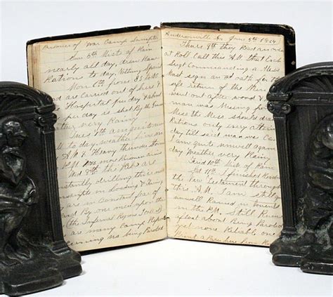 Civil War Union Soldier Manuscript Diary from Andersonville Prison ...