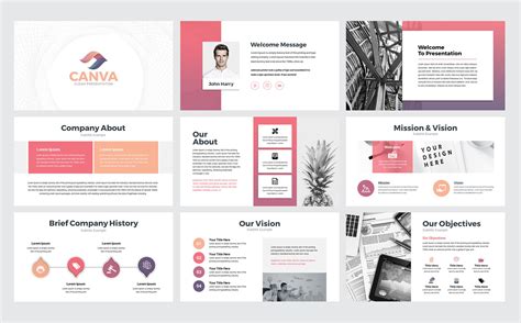 Canva Business Presentation PowerPoint template | Business powerpoint presentation, Powerpoint ...