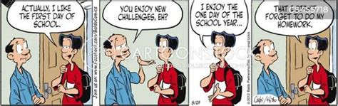 First Day Of School Cartoons and Comics - funny pictures from CartoonStock