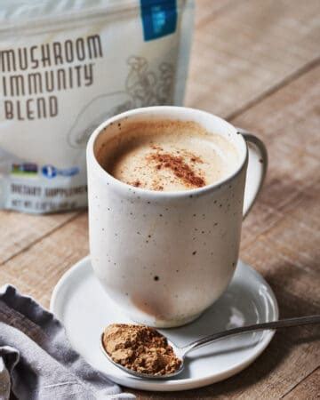 Adaptogenic 5-Minute Vegan Mushroom Latte Recipe - Resplendent Kitchen