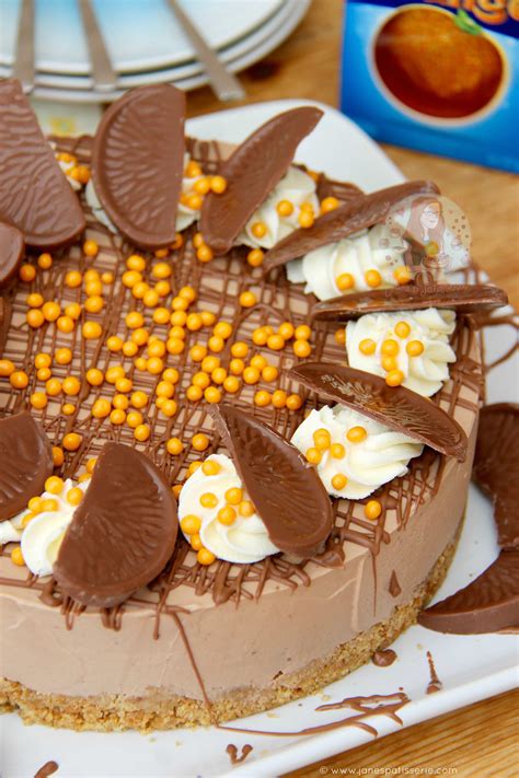 No-Bake Terry's Chocolate Orange Cheesecake! - Jane's Patisserie