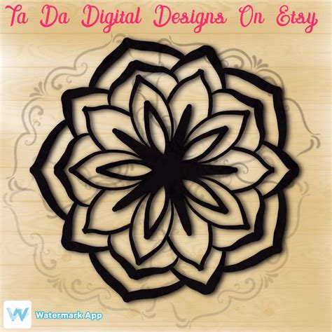 Flower Mandala Svg - Etsy | Flower mandala, Mandala svg, Flower svg