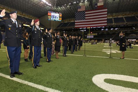 Army's newest lieutenants commissioned at All-American Bowl | Article ...