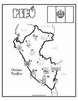 Peru Map Coloring Pages sketch template