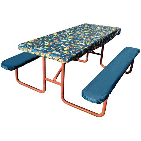 Campfire Picnic Table Cover & Pads | Picnic table covers, Picnic table, Table covers