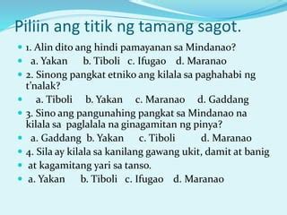 Aralin 3 Sining Disenyo sa Kultural na Pamayanan sa Mindanao.pptx