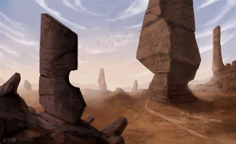 ArtStation - Alien Desert Concept Art