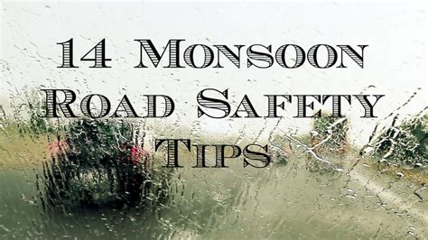 14 Monsoon Road Safety Tips