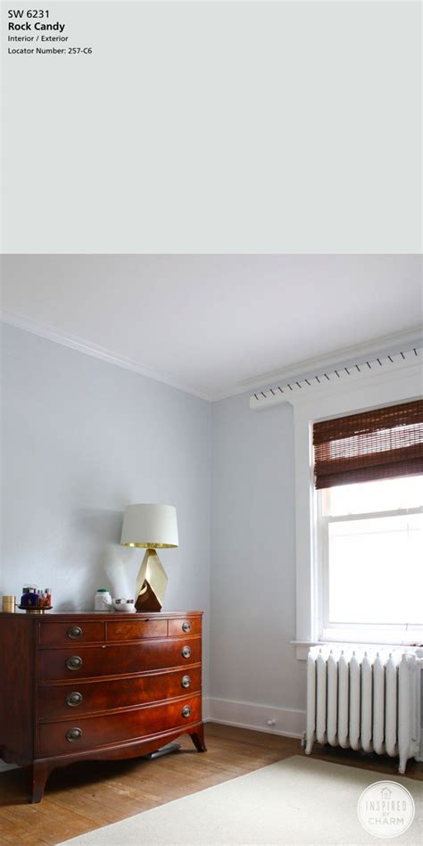 Sherwin-Williams Rock Candy | Grey paint living room, Light blue grey paint, Blue gray paint colors