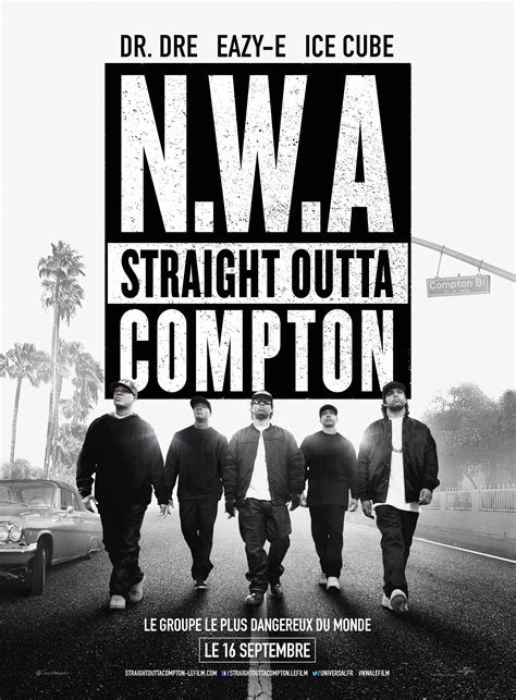 Nwa Straight Outta Compton Poster / Un homenaje a nwa como impulsor del gangsta rap.