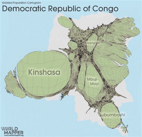 Congo Population Density Map