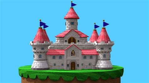 Peach's Castle - Super Mario - Download Free 3D model by Luis13 ...