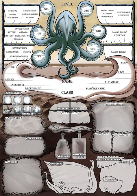 Kraken dnd character sheet 5e backgrounds character backstory dnd new player dnd 5e sheet ...