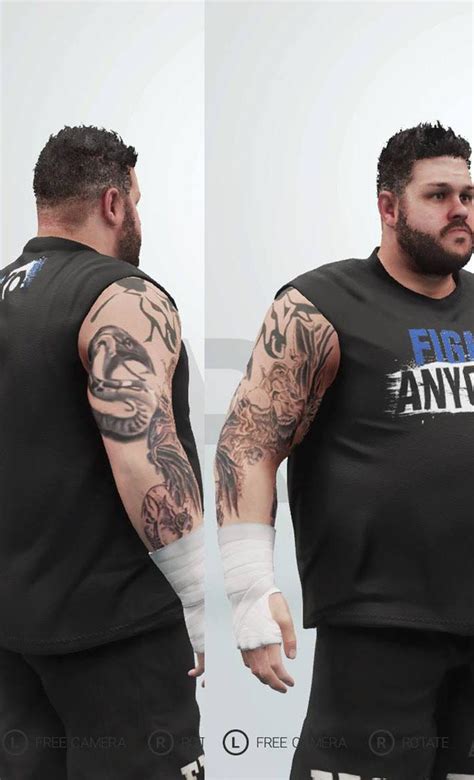 Updated Kevin Owens with Tattoos (PS4) : r/WWEGames