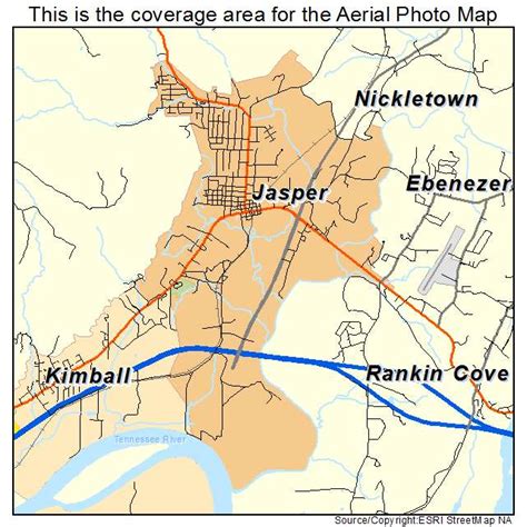 Aerial Photography Map of Jasper, TN Tennessee