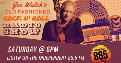 Music Legend Joe Walsh Brings ‘Old Fashioned Rock n’ Roll Radio Show’ to 88.5 FM