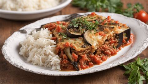 Tomato and Eggplant Casserole with Herbed Rice - Your Gourmet Guru