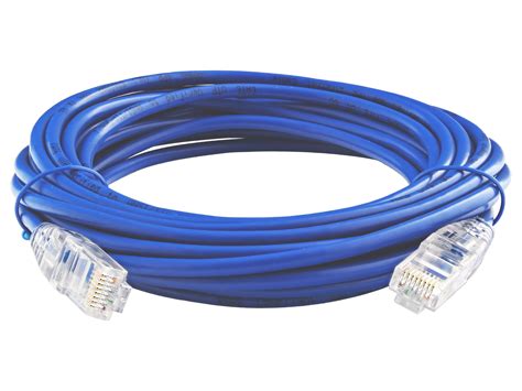 CAT6 Mini Patch Cable - 20 FT, Blue, Booted | Computer Cable Store