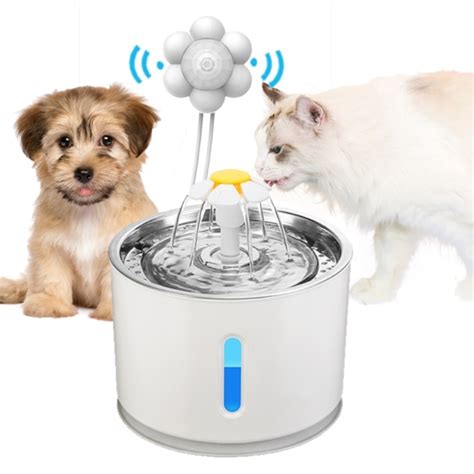 Automatic Cat Water Fountain Pet Dog Drinking Bowl With Infrared Motion ...