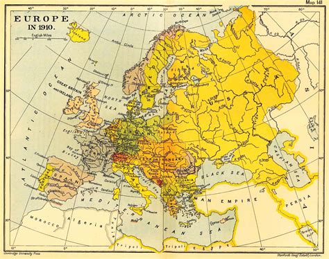 EUROPA. Mapa geográfico. 1910. | Map, Europe map, Historical maps