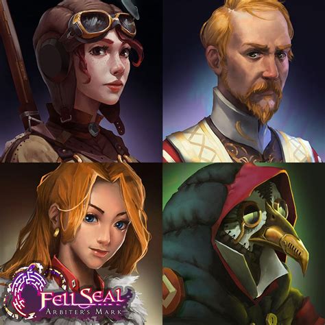 Fell Seal - Character Portraits, Marcelo Rhasdra on ArtStation at https ...