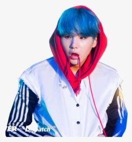 Suga Minyoongi Yoongi Btssuga Bts Agustd - Bts Suga Blue Hair, HD Png ...