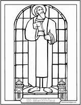Catholic Saint Coloring Pages sketch template