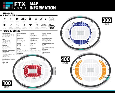 Concourse Maps | FTX Arena