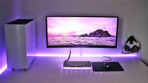 Minimal ultrawide setup - Album on Imgur | Gaming desk setup, Computer setup, Gaming setup