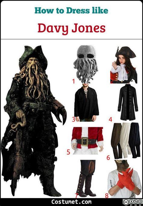 Davy Jones (Pirates of the Caribbean) Costume for Cosplay & Halloween 2023 | Pirate halloween ...