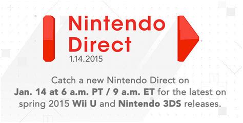 Nintendo Direct live stream (1/14/15) - Nintendo Everything