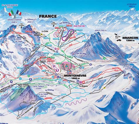 Montgenevre Ski Map - skiflicks.com