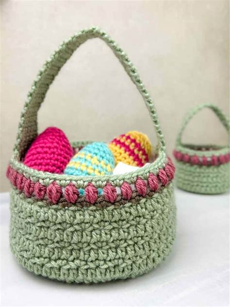 Free Crochet Easter Basket Pattern (2 Sizes!)