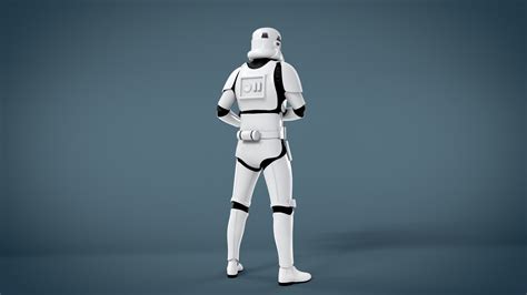 ArtStation - StormTrooper Rigged Textured Model 3D model | Resources