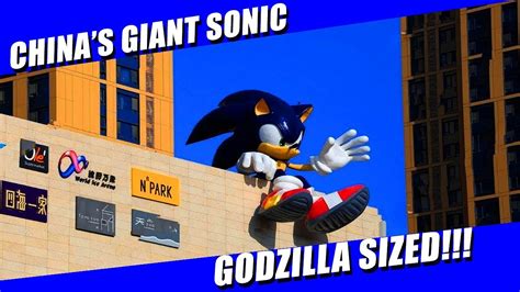 China's Giant Sonic The Hedgehog Statue! - YouTube