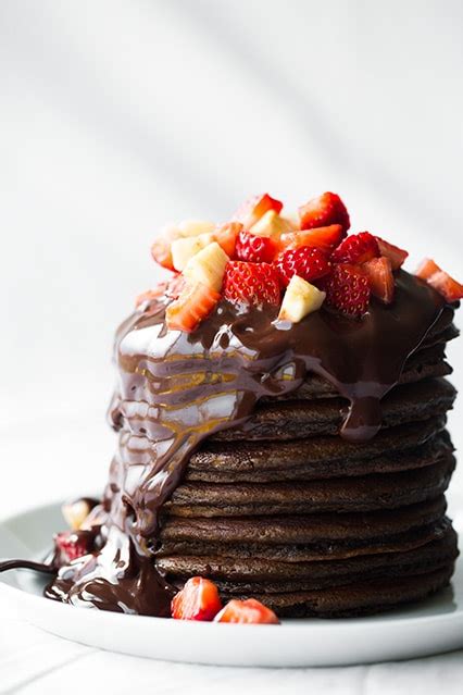 Chocolate Pancakes (with Homemade Chocolate Sauce) - Cooking Classy