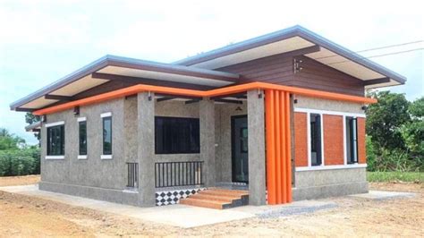 Single Storey Modern House with Brick Wall Cladding - Pinoy House Plans