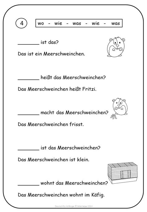 German Language Learning Worksheets