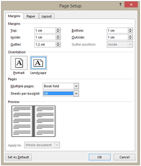 How to Print an A5 Booklet on A4 paper – Word 2013 | Booklet template ...