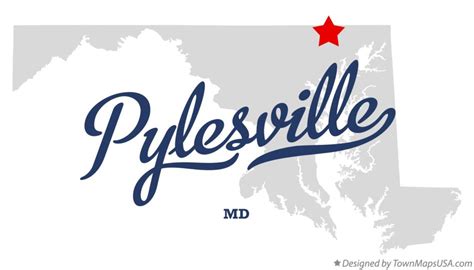 Map of Pylesville, MD, Maryland