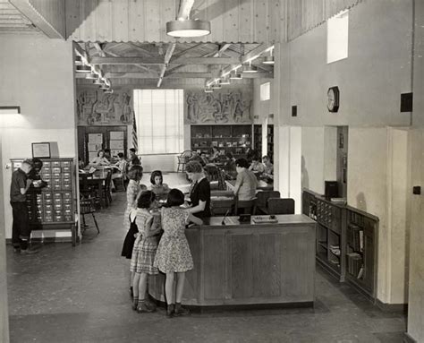 South Gate Branch, Los Angeles County Public Library, 1939. | South gate, Los angeles county ...