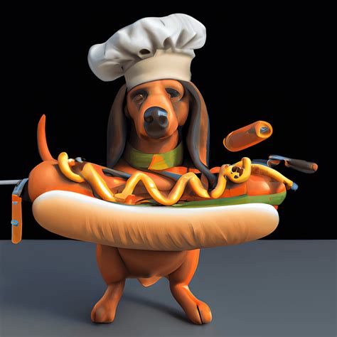 Dachshund Chef Cooking · Creative Fabrica