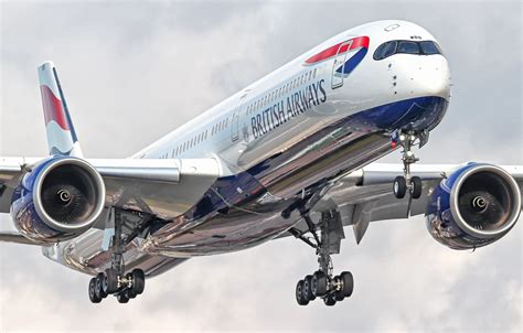 Wallpaper The plane, Liner, Landing, Airbus, British Airways, Airbus ...