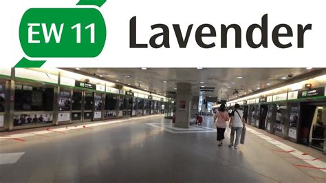 EW11 Lavender MRT Station: Exit A to Platforms | Singapore Walking Tour - YouTube