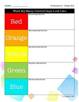 My Many Colored Days - Lesson Plan by Rebekah Corbishley | TpT